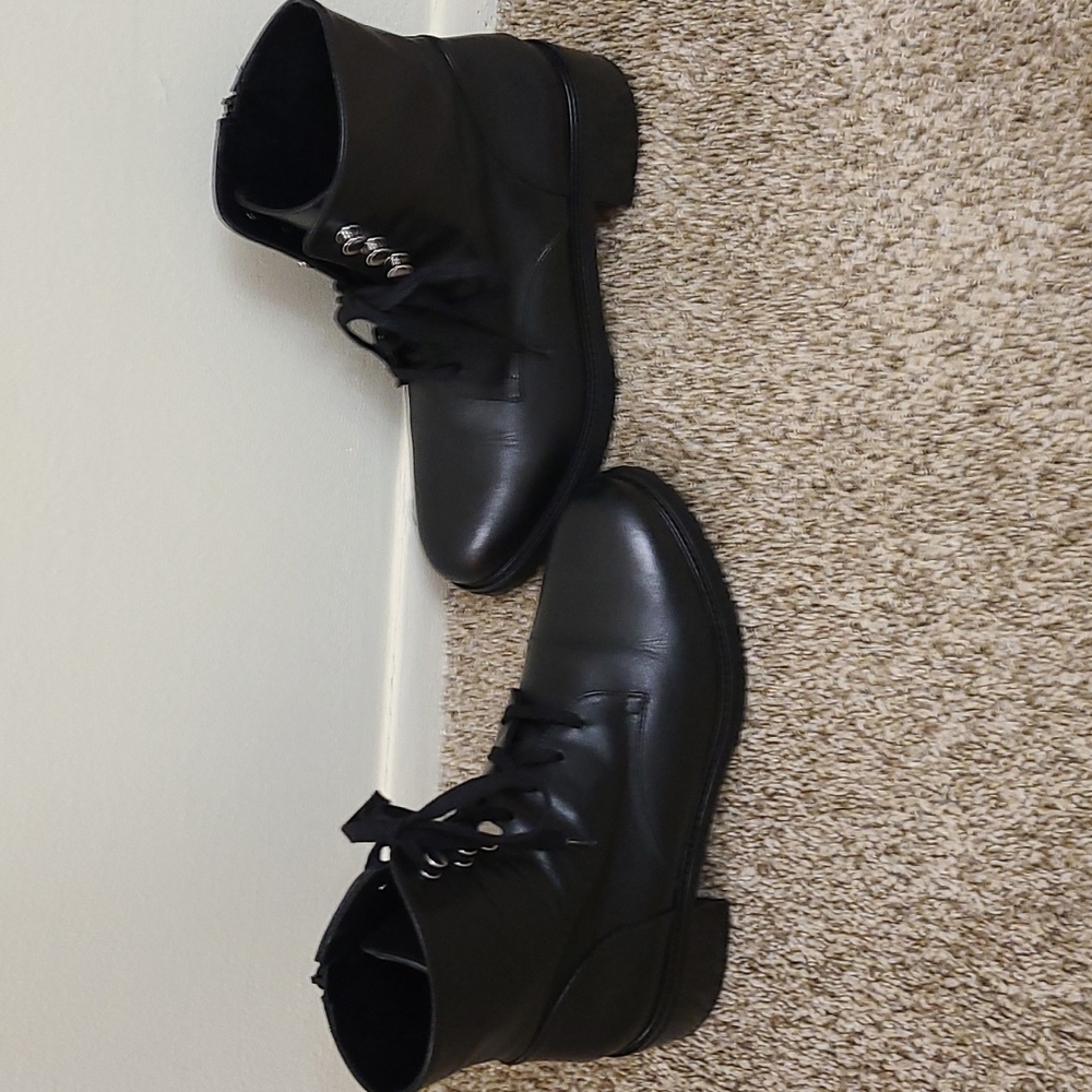 Black Lace Up Boots